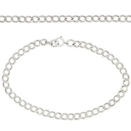Bracelet - Sterling Silver Double Link (YM202 SS) 