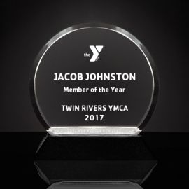 Acrylic Round Accolade (Y211)