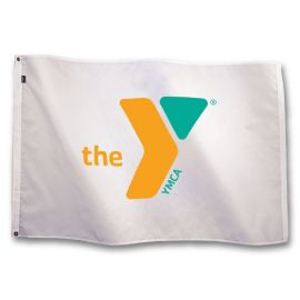 5' x 3' Flag - Orange/Green (YM185 O)
