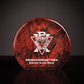 Acrylic Round Accolade (Y227)