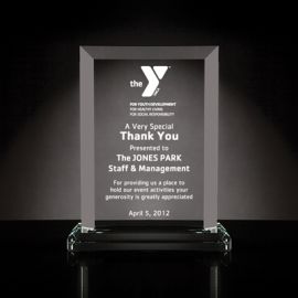 Glass Rectangle Accolade (Y304)