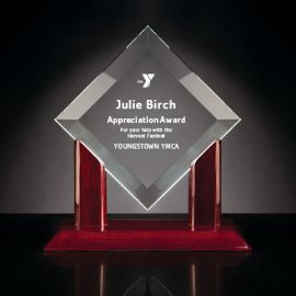 Glass Square Accolade (Y307)