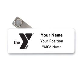 Name Badge - White (YM404W)